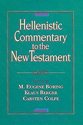 Cover of Hellenistic Commentary to the New Testament