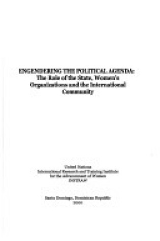 Cover of Engendering the Political Agenda