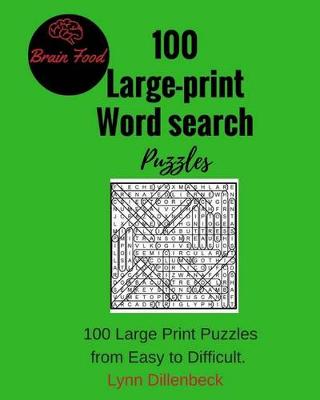 Book cover for 100 Large-print Word Search Puzzles