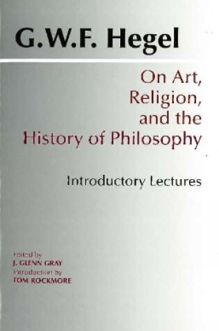 Cover of On Art, Religion, and the History of Philosophy