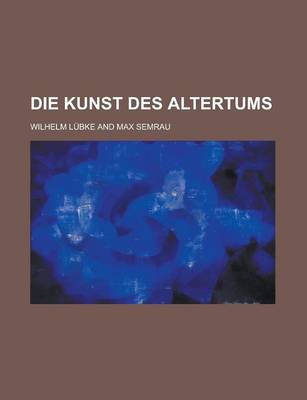 Book cover for Die Kunst Des Altertums