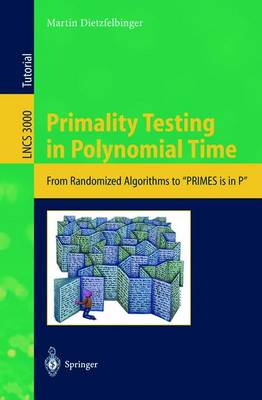 Cover of Primality Testing in Polynomial Time