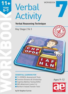 Book cover for 11+ Verbal Activity Year 5-7 Workbook 7