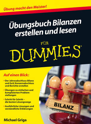 Cover of Übungsbuch Bilanzen erstellen und lesen für Dummies