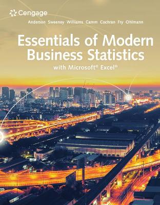 Book cover for Mindtap for Anderson/Sweeney/Williams/Camm/Cochran/Fry/Ohlmann's Essentials of Modern Business Statistics with Microsoft Excel, 1 Term Printed Access Card