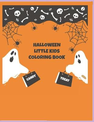 Book cover for Halloween Little Kids Coloring Book