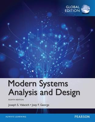 Book cover for Modern Systems Analysis and Design, Global Edition