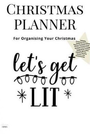 Cover of Christmas Planner Lets Get Lit