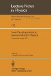 Book cover for New Developments in Semiconductor Physics