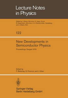 Book cover for New Developments in Semiconductor Physics