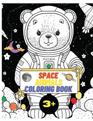 Book cover for Space Animals Coloring Book