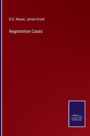 Cover of Registration Cases