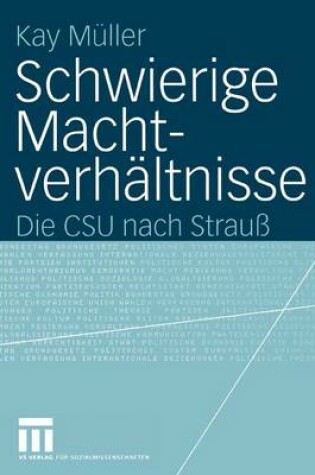 Cover of Schwierige Machtverhaltnisse