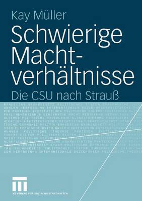 Book cover for Schwierige Machtverhaltnisse