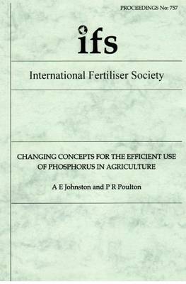 Book cover for Changing Concepts for the Efficient Use of Phosphorus in Agriculture