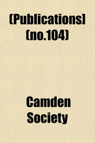 Cover of [Publications] Volume 104