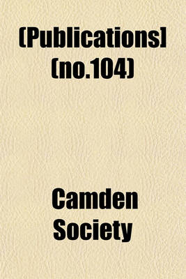 Book cover for [Publications] Volume 104