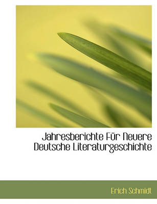 Book cover for Jahresberichte Fur Neuere Deutsche Literaturgeschichte