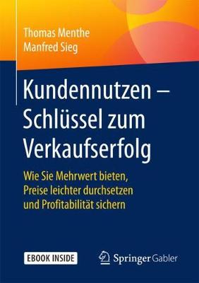 Book cover for Kundennutzen - Schlussel Zum Verkaufserfolg