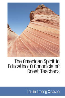 Book cover for The American Spirit in Education