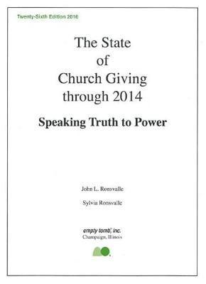 Book cover for The State of Church Giving Through 2014