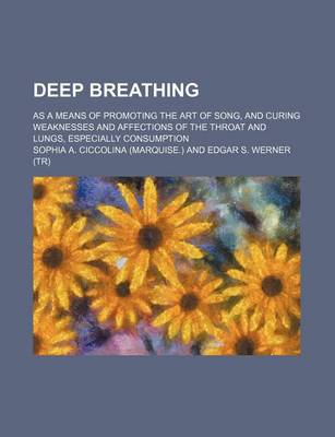 Book cover for Deep Breathing; As a Means of Promoting the Art of Song, and Curing Weaknesses and Affections of the Throat and Lungs, Especially Consumption