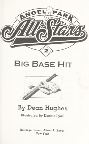 Book cover for Big Base Hit (Angel Park All-S