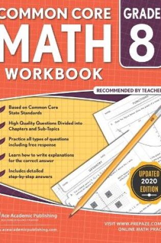Cover of 8th grade Math Workbook
