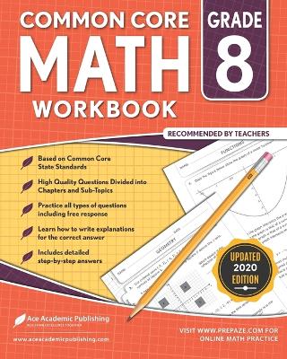 Book cover for 8th grade Math Workbook
