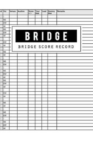 Cover of Bridge Score Record