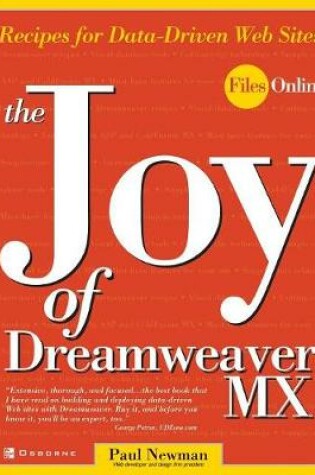 Cover of The Joy of DreamWeaver MX
