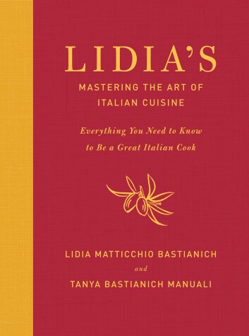 Book cover for Lidia's Mastering the Art of Italian Cuisine