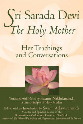 Book cover for Sri Sarada Devi, the Holy Mother