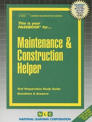 Book cover for Maintenance and Construction Helper