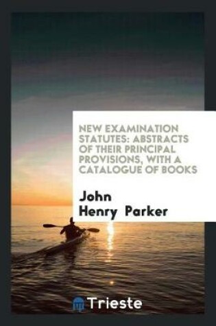 Cover of New Examination Statutes