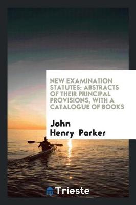 Book cover for New Examination Statutes
