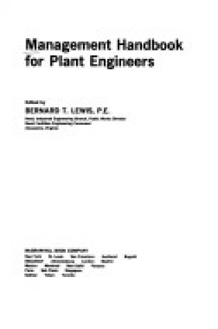 Cover of Management Handbook for Plant Engineers