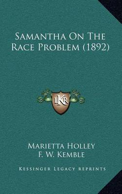 Book cover for Samantha on the Race Problem (1892)