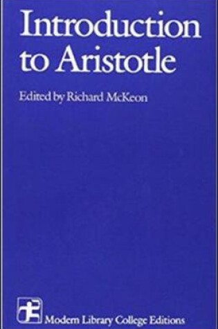 Cover of Introduction To Aristotle