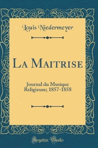 Cover of La Maitrise