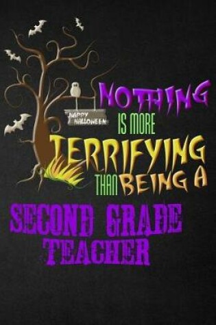 Cover of Funny Second Grade Teacher Notebook Halloween Journal