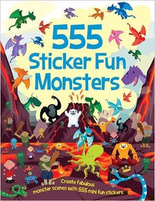 Book cover for 555 Sticker Fun - Monsters Activity Book