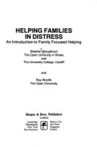 Cover of Helping Families in Distress