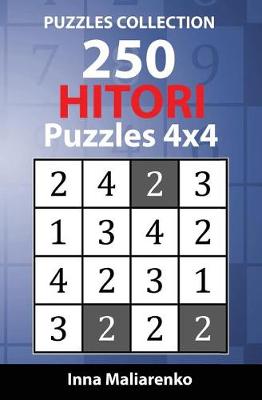 Book cover for 250 Hitori Puzzles 4x4