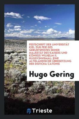 Book cover for Hugsvinnsmal