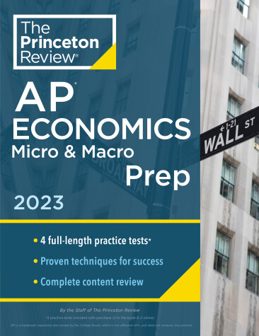 Book cover for Princeton Review AP Economics Micro & Macro Prep, 2023