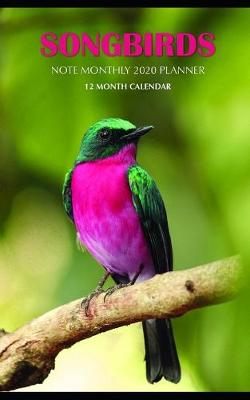 Book cover for Songbirds Note Monthly 2020 Planner 12 Month Calendar