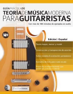 Book cover for Guía práctica de teoría de música moderna para guitarristas