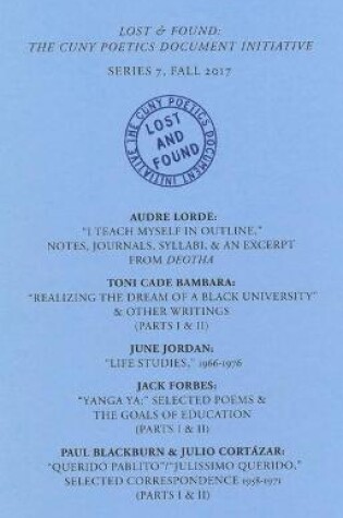 Cover of Lost & Found: The CUNY Poetics Document Initiative, Series VII