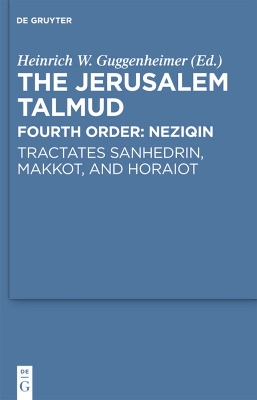 Book cover for Tractates Sanhedrin, Makkot, and Horaiot